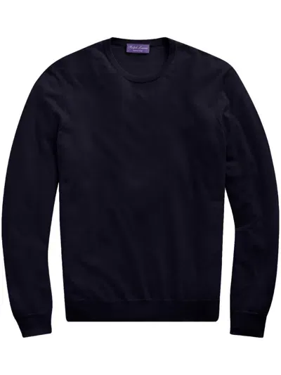 Ralph Lauren Purple Label Cashmere Jumper In Blue