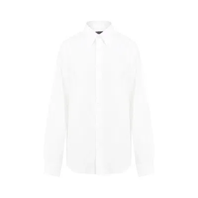 Ralph Lauren Purple Label Harnk Ls Shirt In White