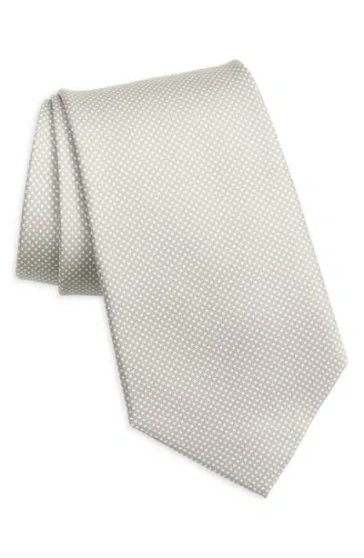 Ralph Lauren Purple Label Jermyn St. Pin Dot Silk Tie In Grey