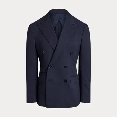 Ralph Lauren Purple Label Kent Hand-tailored Wool Suit Jacket In Blue