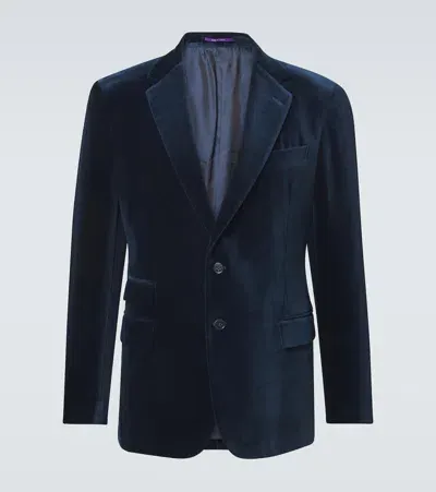 Ralph Lauren Purple Label Wool-blend Blazer In Pageant Blue 