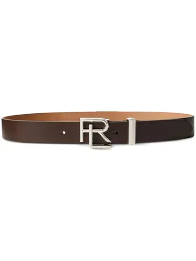 Ralph Lauren Rl Leather Belt In Blue