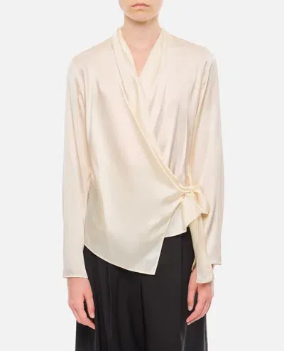 Ralph Lauren Shea Long Sleeve Blouse In White