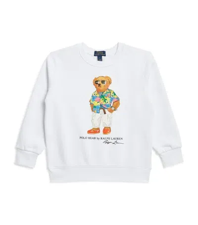 Ralph Lauren Kids' Polo Bear-print Sweatshirt In White