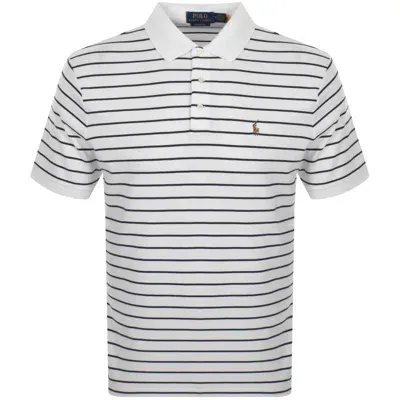 Ralph Lauren Striped Polo T Shirt White