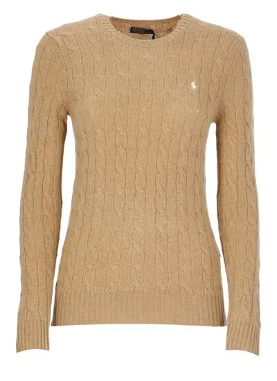 Ralph Lauren Wool Sweater In Light Brown