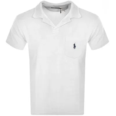 Ralph Lauren Towelling Polo T Shirt White