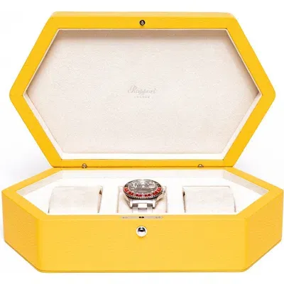 Rapport London Portobello Three Watch Box In White