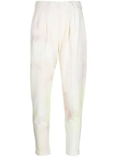 Raquel Allegra Easy Tie-die Joggers In Neutrals