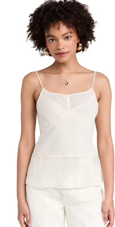 Raquel Allegra Fulani Tank Top Dirty White