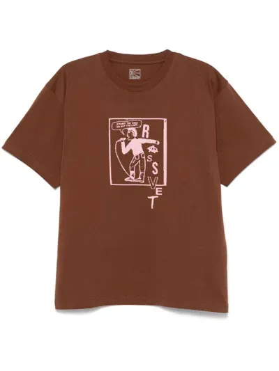 Rassvet Statement T-shirt In Brown