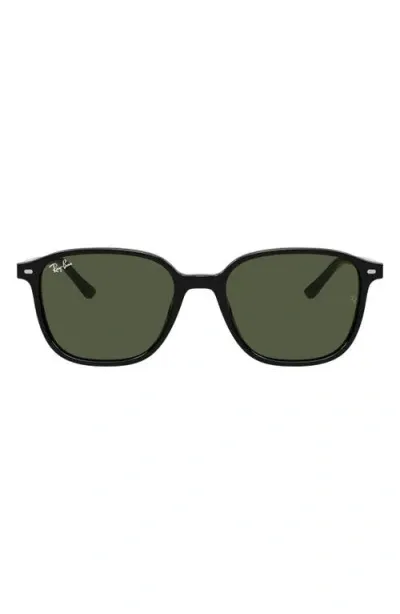 Ray Ban Ray-ban Leonard 55mm Square Sunglasses In Black