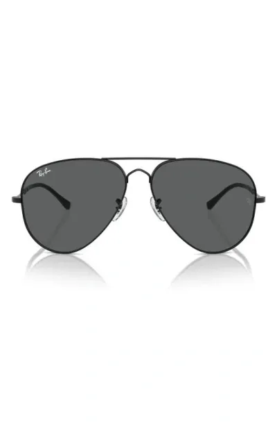 Ray Ban Old Aviator 58mm Sunglasses In Black