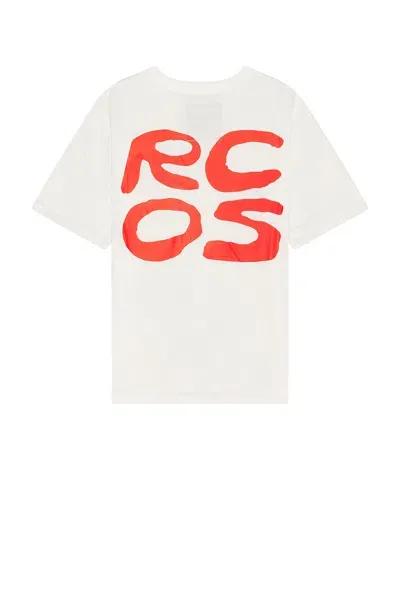 Rc Outdoor Supply Stack Logo Short Sleeve T-shirt In White