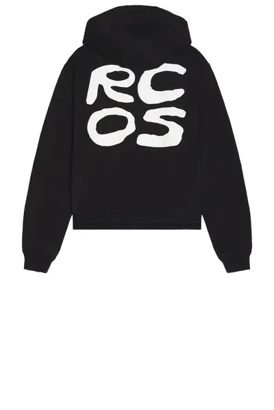 Rc Outdoor Supply Stack Logo Zip Up Hoodie In Black