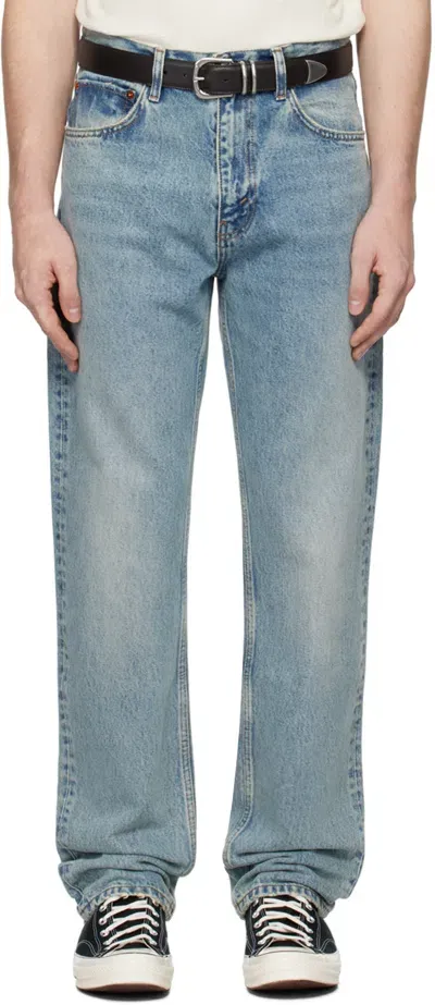 Re/done Blue 'the Mel' Jeans In River Indigo