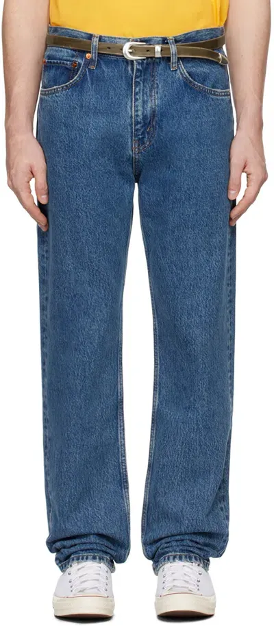 Re/done Blue 'the Mel' Jeans In Stone Blue