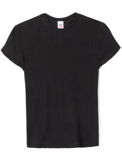 Re/done Heritage Cotton-jersey T-shirt In Black