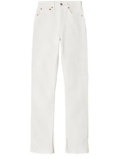 Re/done High-waisted Skinny Jeans In White