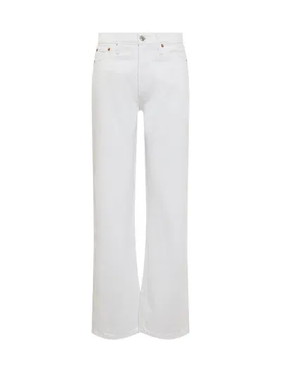 Re/done Long Jeans In White