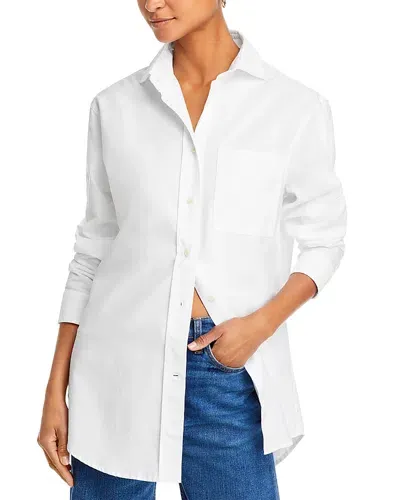 Re/done Oversized Shirt In White