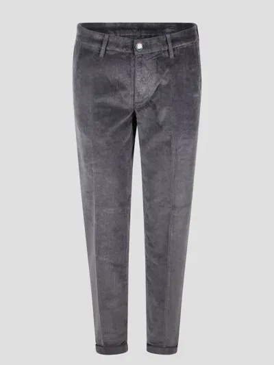 Re-hash Ribbed Mucha Chinos Pant In Gray