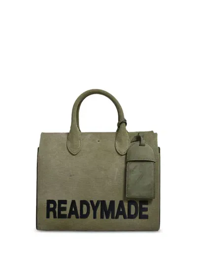 Readymade Cotton Tote Bag In 绿色