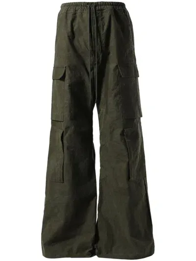 Readymade Logo-embroidered Cargo Trousers In Green