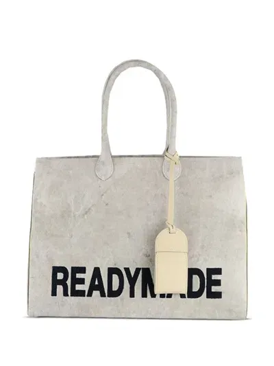 Readymade Logo-print Tote Bag In White