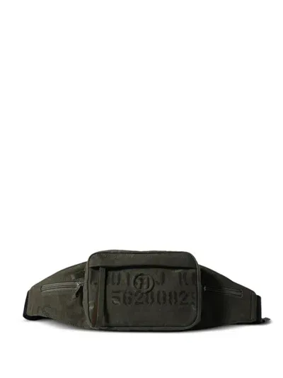 Readymade Text-print Belt Bag In Green