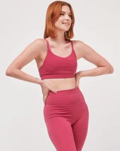 Rebody Active Cammie Cloudlux Bra In Fuschia