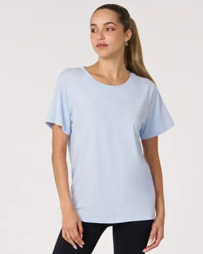 Rebody Active Rebody Essentials Oversized Short Sleeve Top In Baby Blue