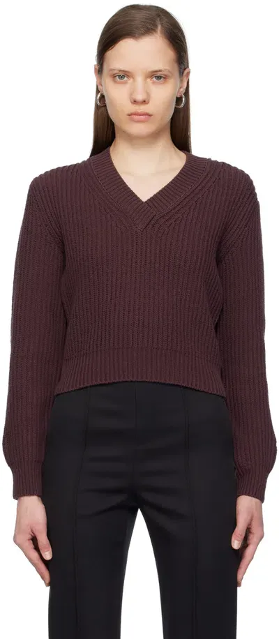 Recto Brown Cropped Sweater