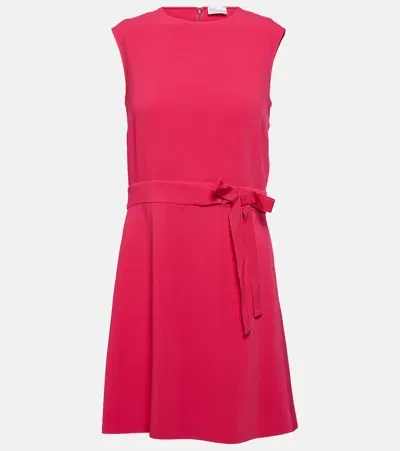 Red Valentino Crêpe Minidress In Pink