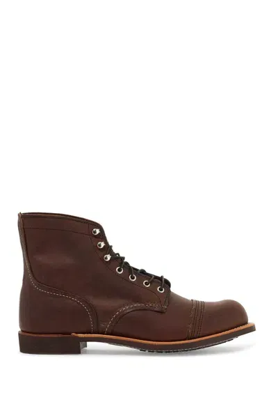 Red Wing Shoes Iron Ranger Ankle Boots In Brown