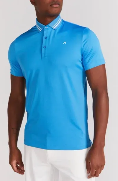 Redvanly Cadman Performance Golf Polo In Malibu Blue