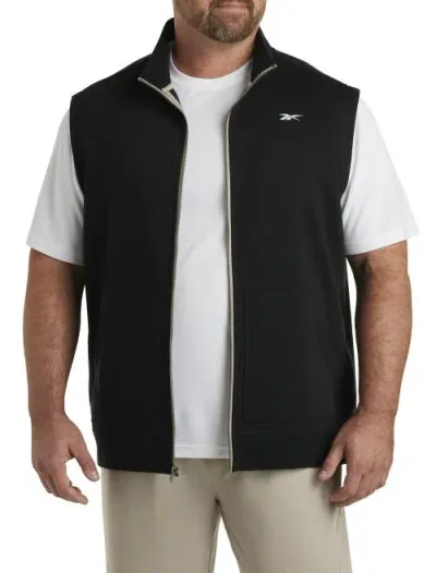 Reebok Fleece Vest In Black