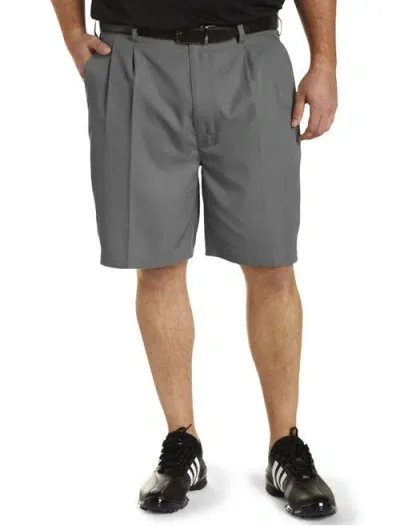 Reebok Golf Performance Pleated Shorts In Grey