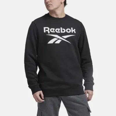 Reebok Identity Logo-print Sweatshirt In Black