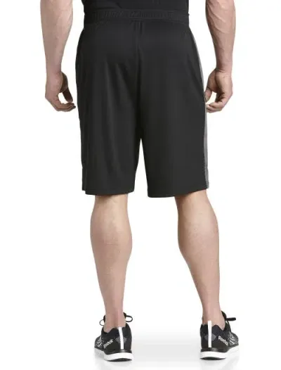 Reebok Performance Insert Tech Athletic Shorts In Black Grey