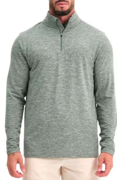 Reflo Purus Lightweight Quarter-zip Midlayer In Dark Forest