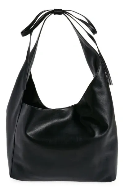 Reformation Medium Vittoria Leather Tote In Black Leather