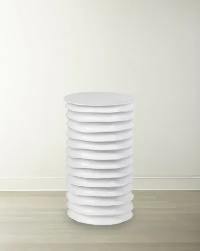 Regina Andrew Nabu Metal Accent Table In White