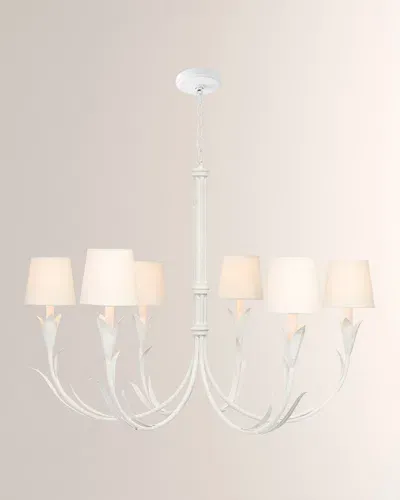 Regina Andrew River Reed Chandelier In White