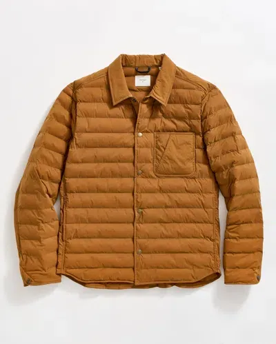 Reid Baffle Shirt Jacket In Billy's Brown