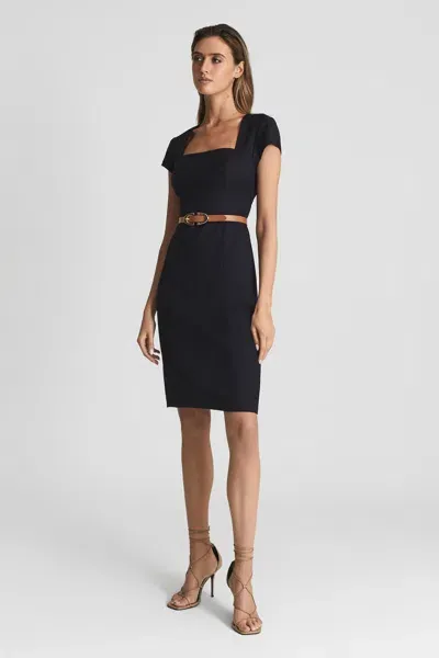 Reiss Navy Tailored Dress