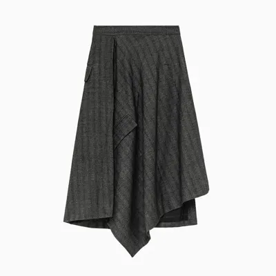 Remain Birger Christensen Remain Draped Skirt In Grey