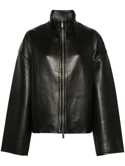 Remain Bonded Leather Jacket In Black  