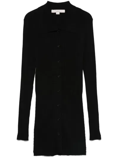 Remain Ribbed Cardigan In Black