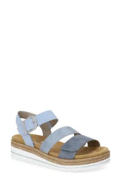 Remonte Jocelyn 55 Platform Sandal In Adria/bleu/aqua